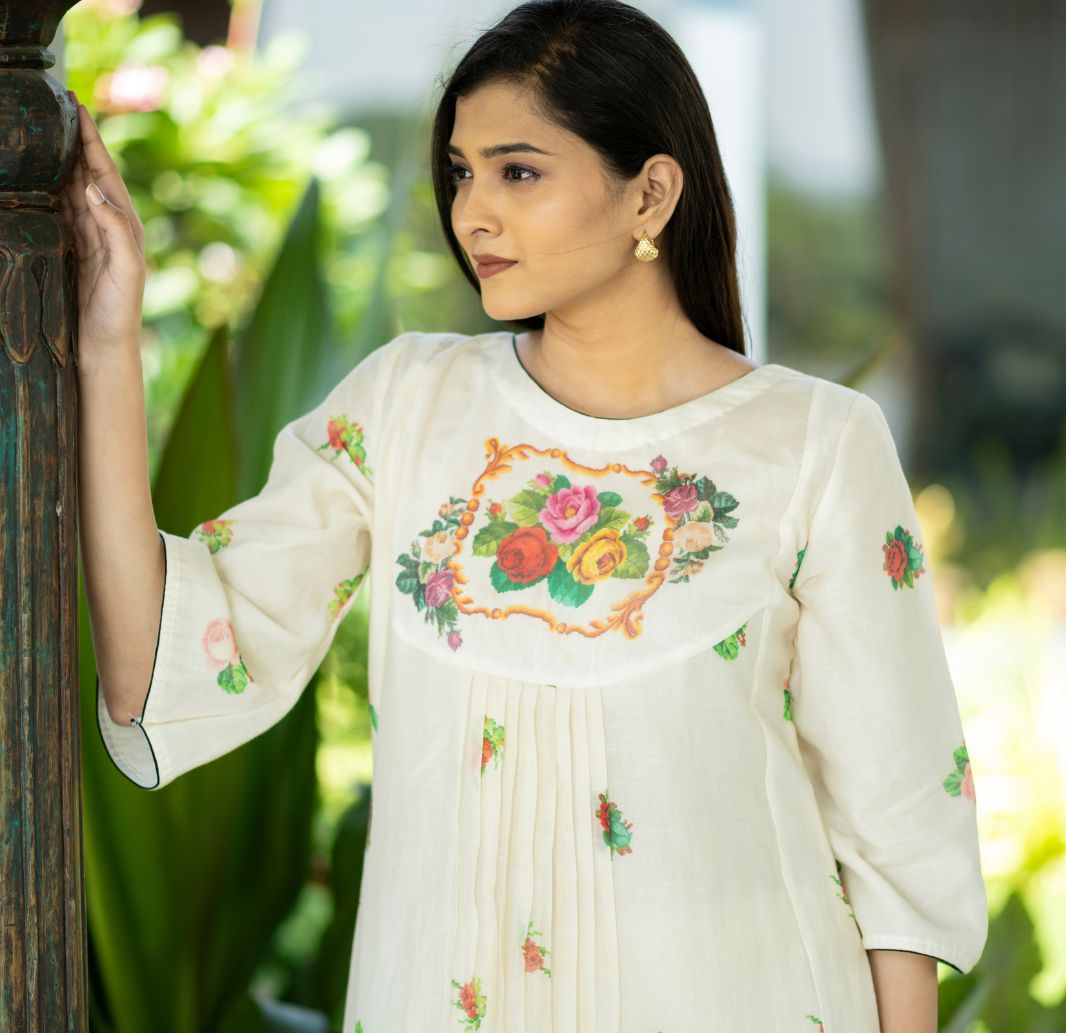 Ivory Blossom Kurta
