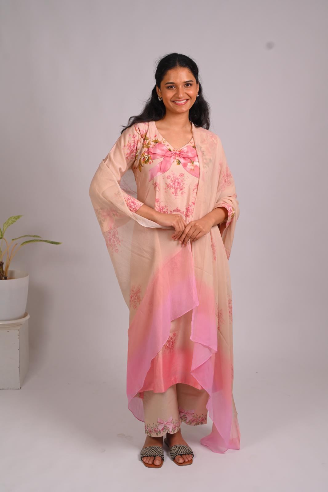 Clementine Whispers Dupatta