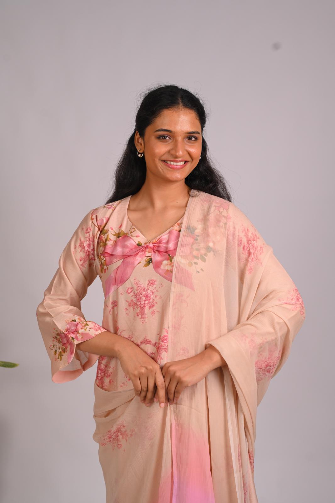 Clementine Whispers Dupatta