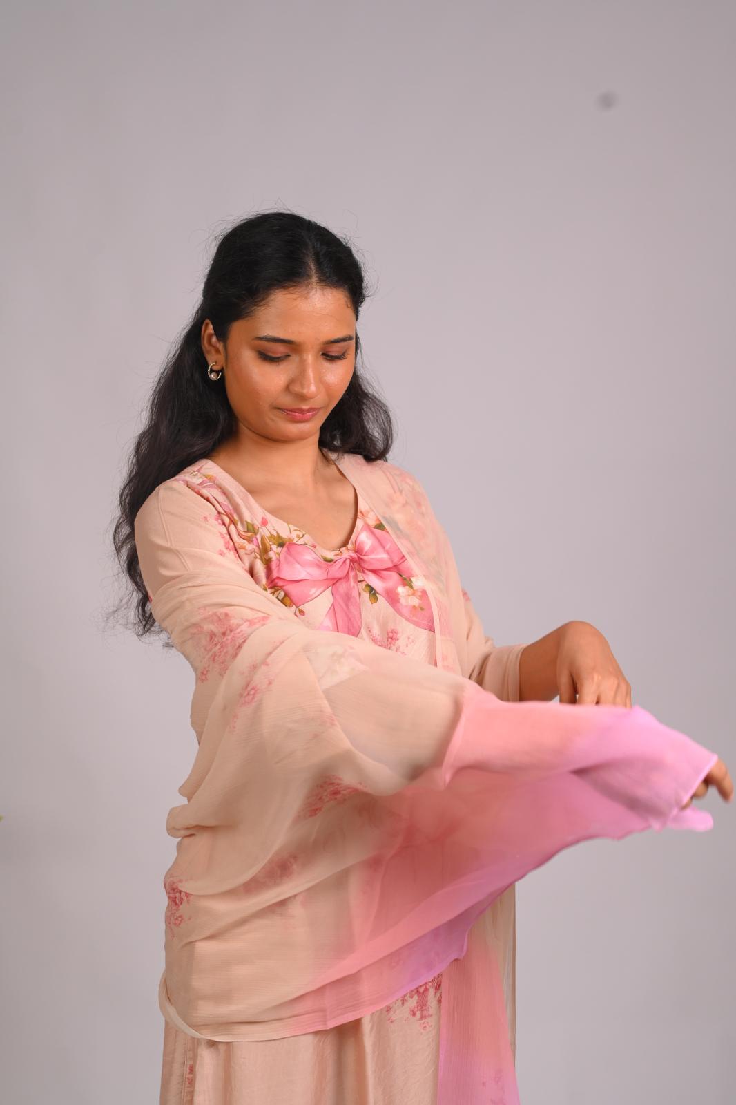 Clementine Whispers Dupatta