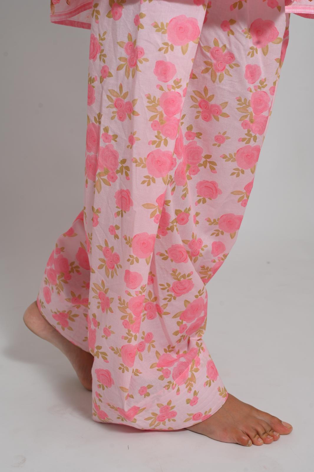 Blush Bouquet short top with Farshi Salwar