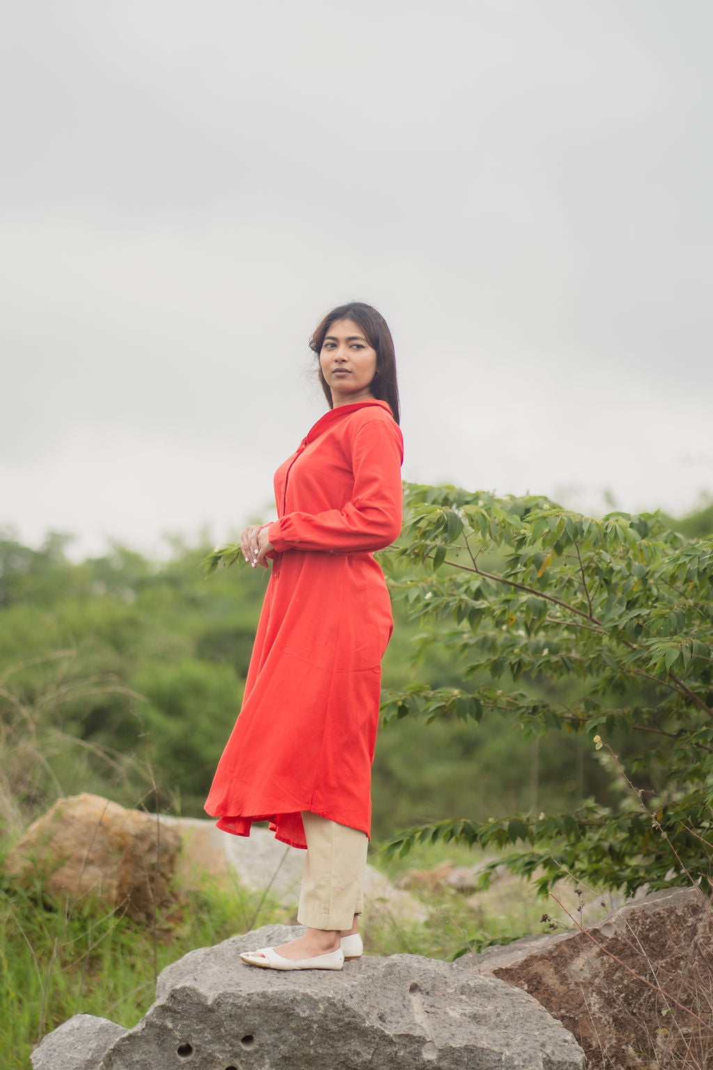 Red kurta