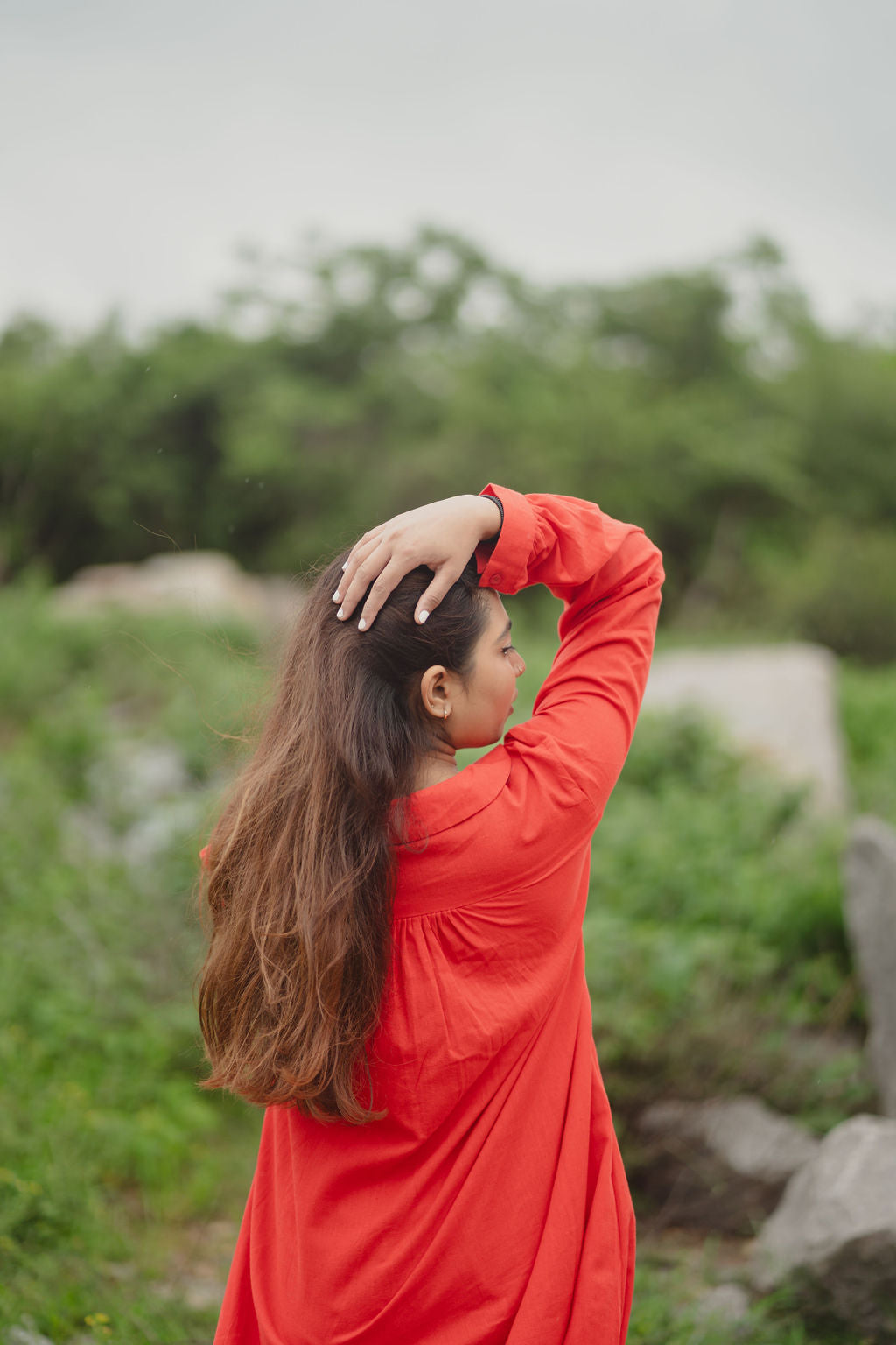 Red kurta