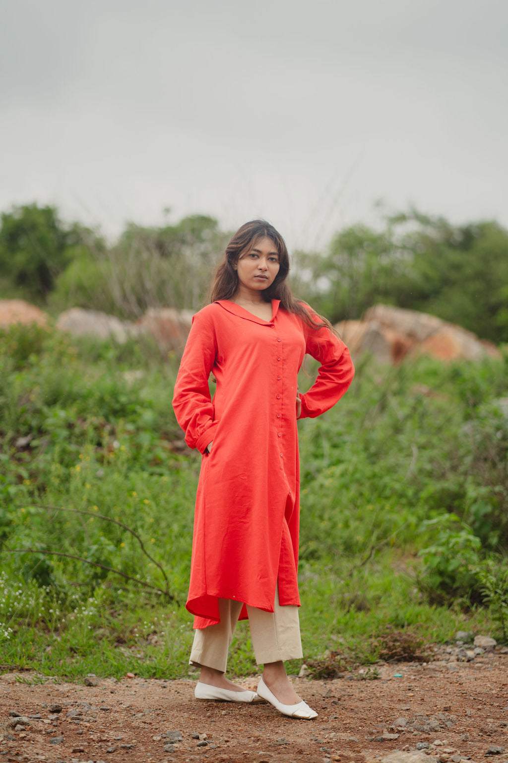Red kurta