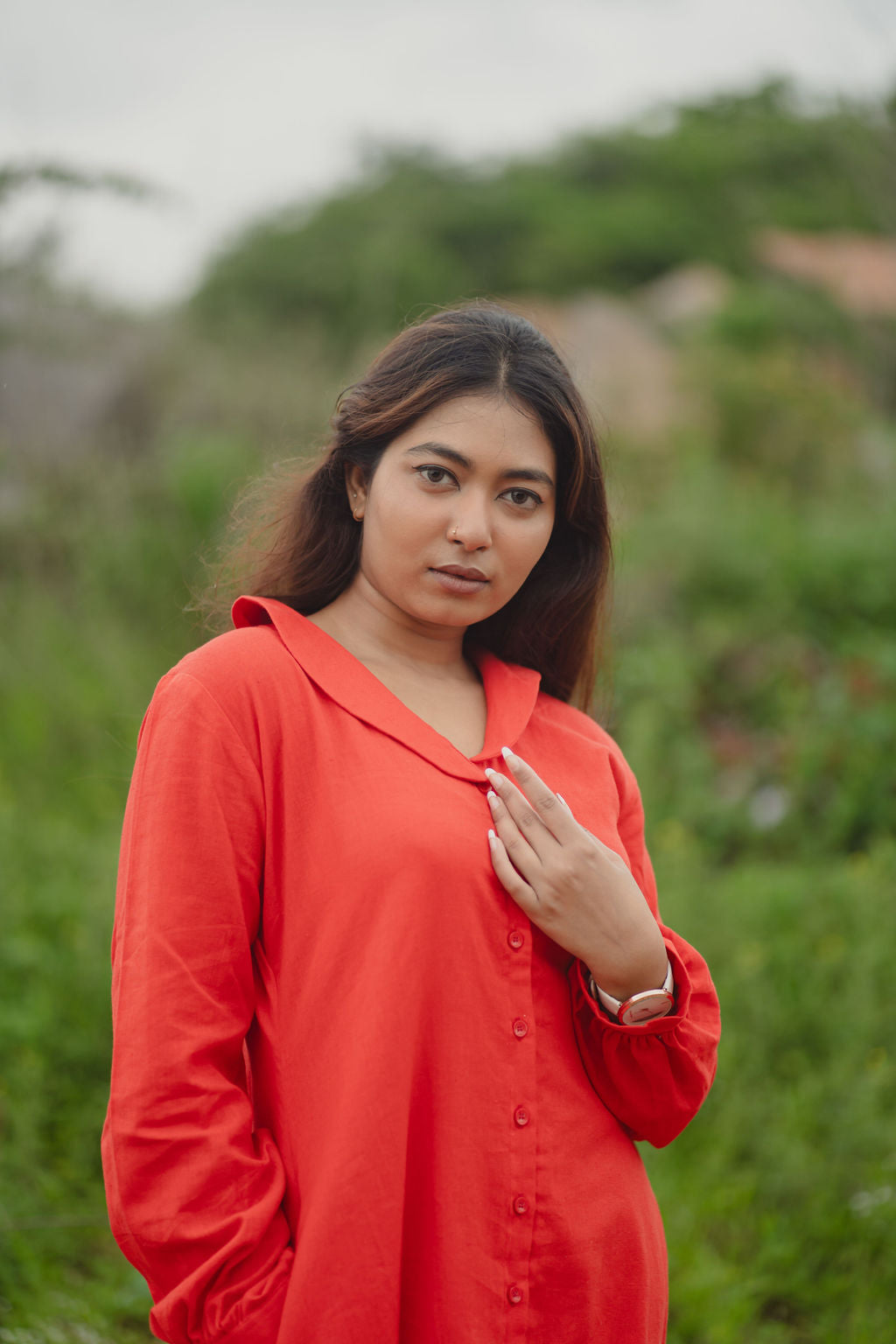 Red kurta