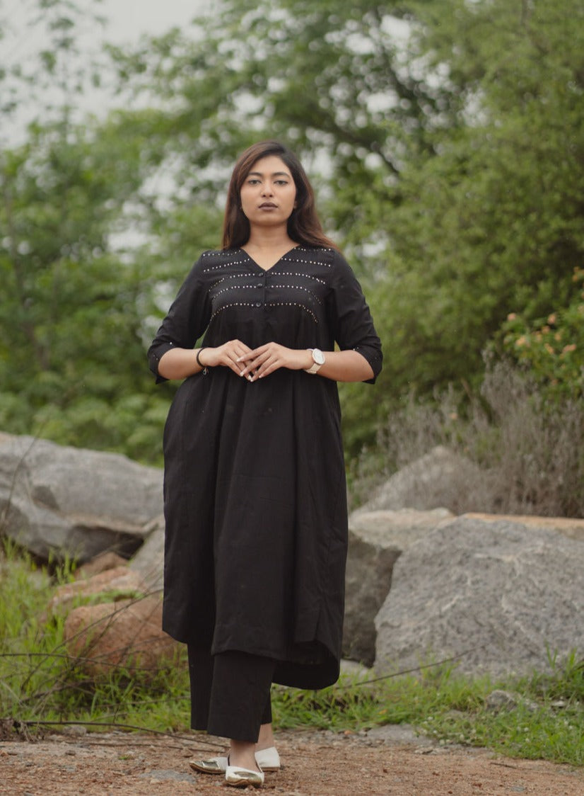 Black kurta set ( co ord)