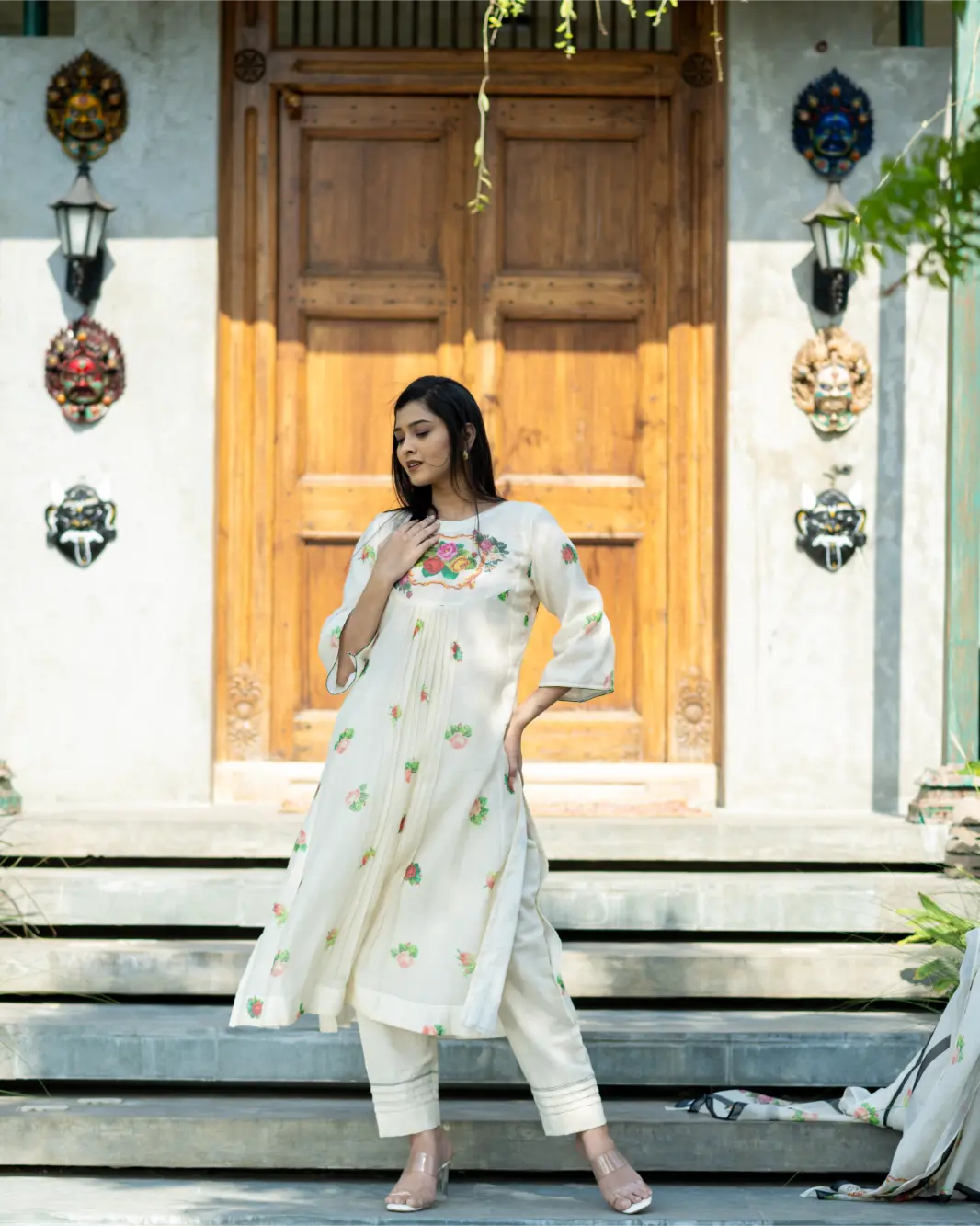 Ivory Blossom Kurta