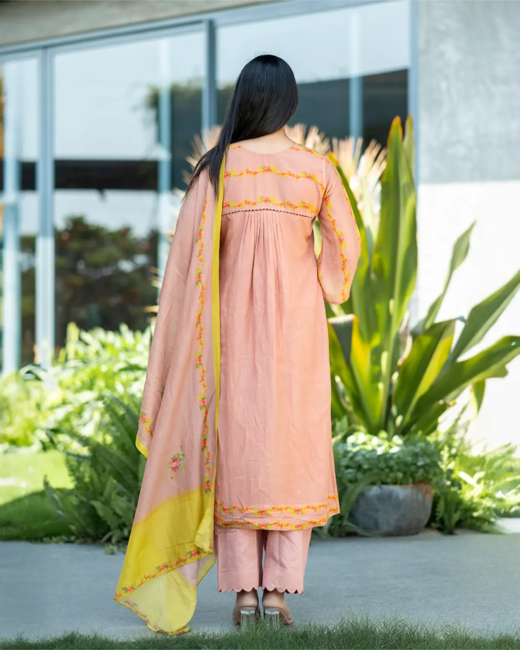 Crimson Vine Kurta Set