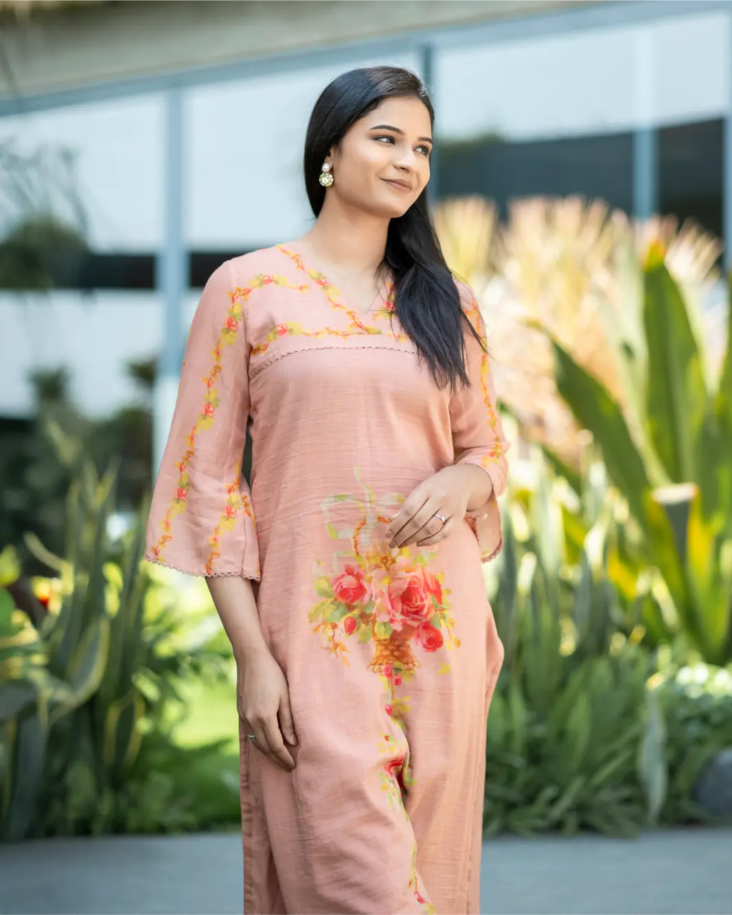 Crimson Vine Kurta Set