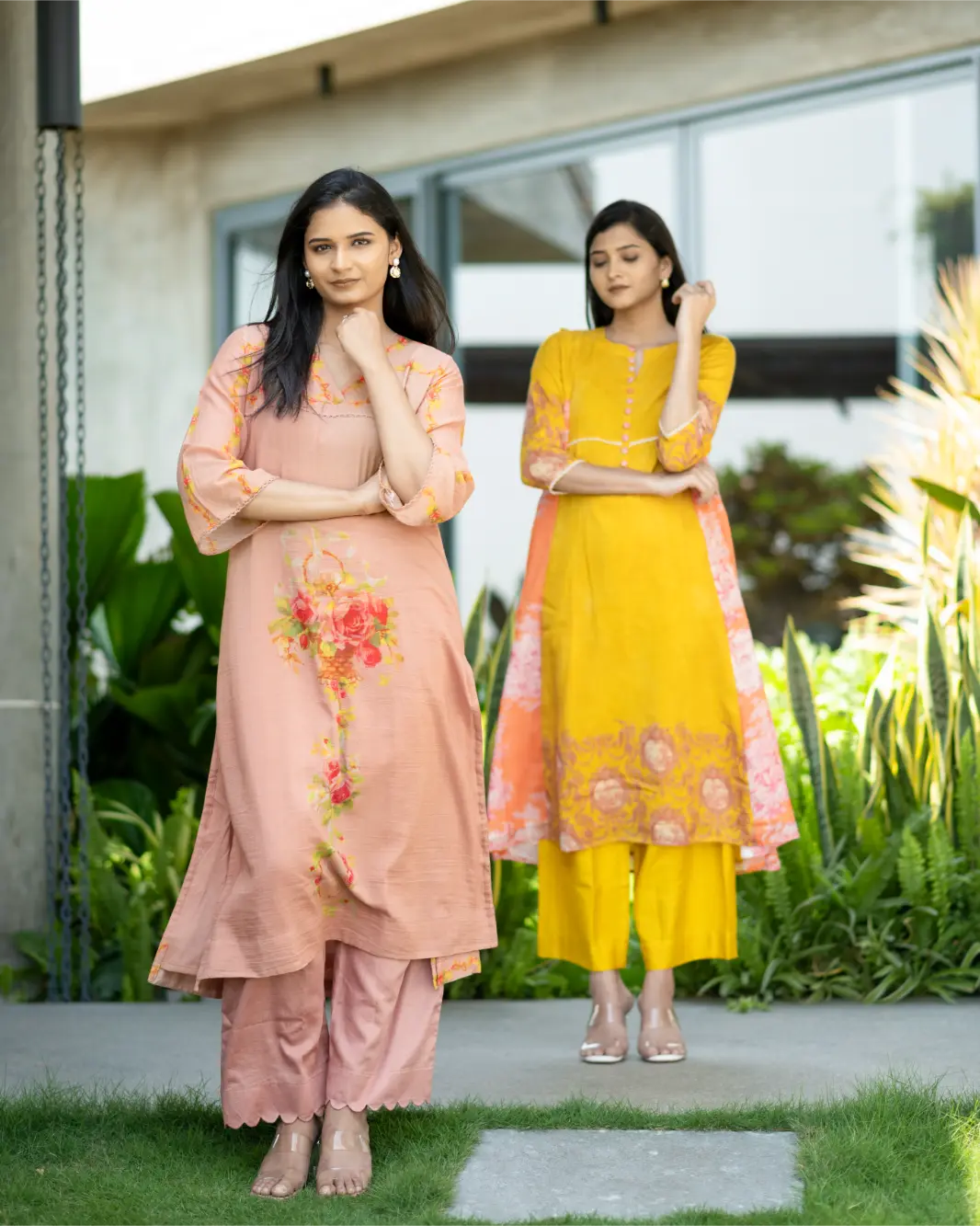 Crimson Vine Kurta Set