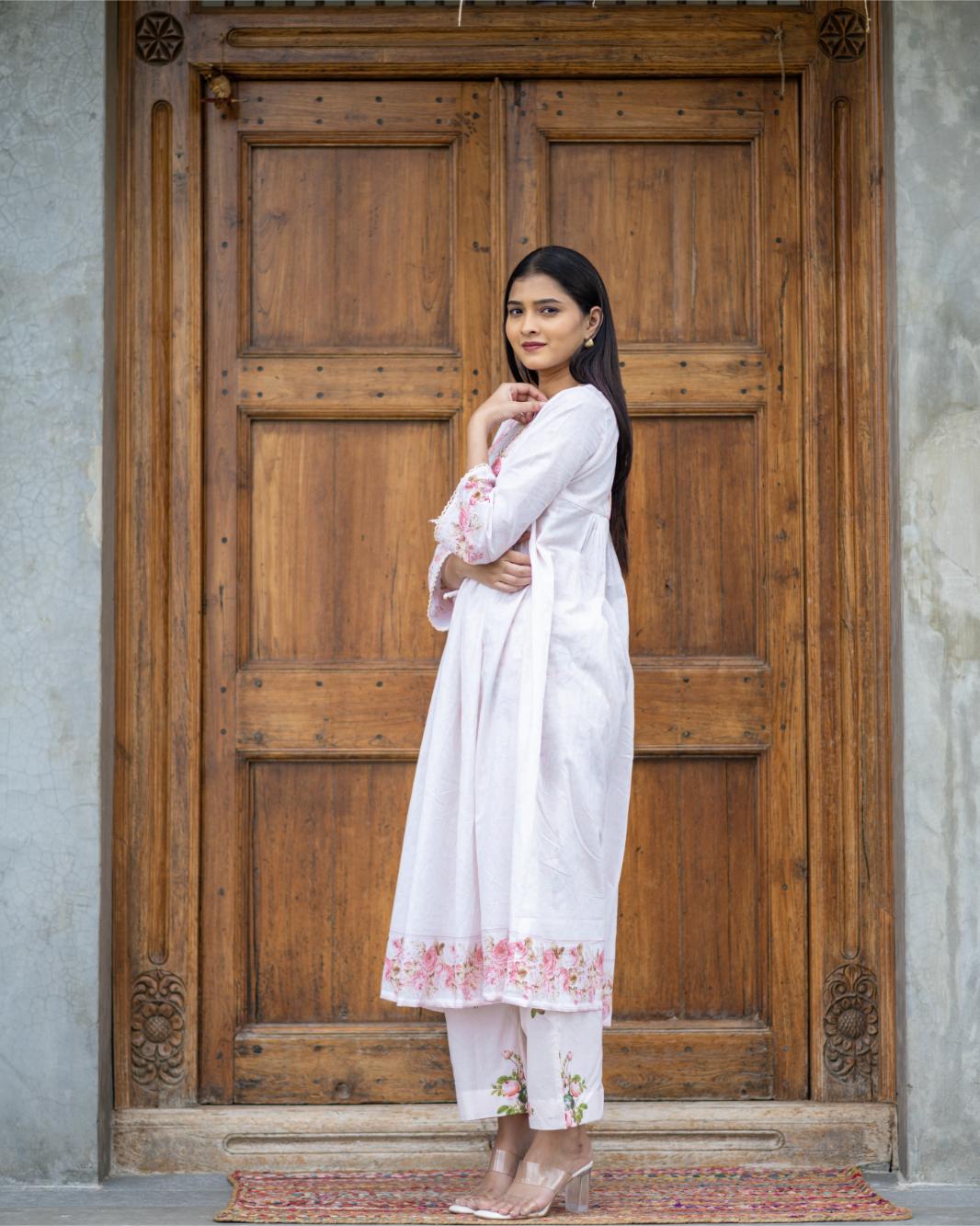 Frosted Roses Kurta Set