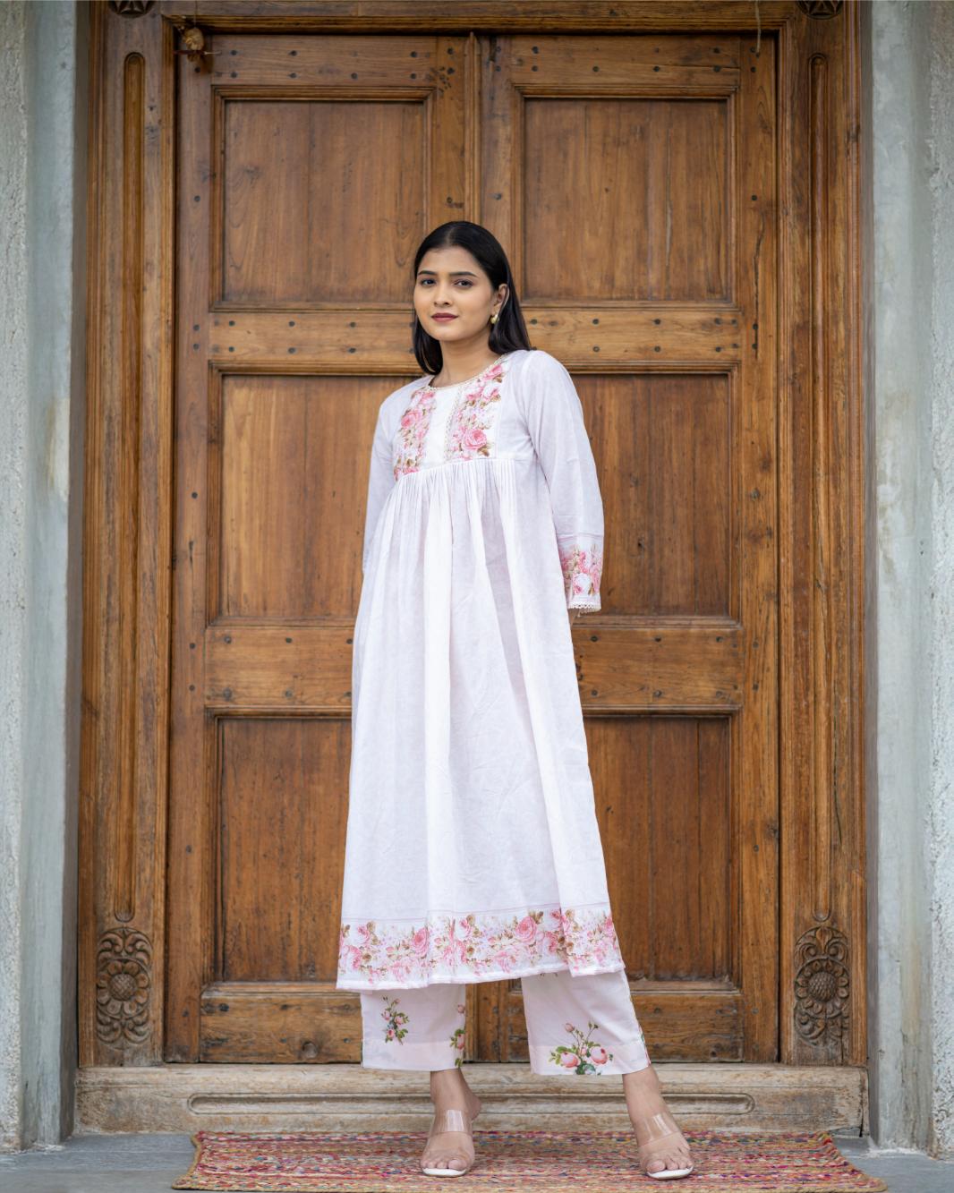 Frosted Roses Kurta Set