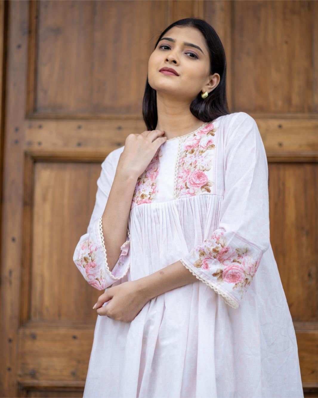Frosted Roses Kurta Set
