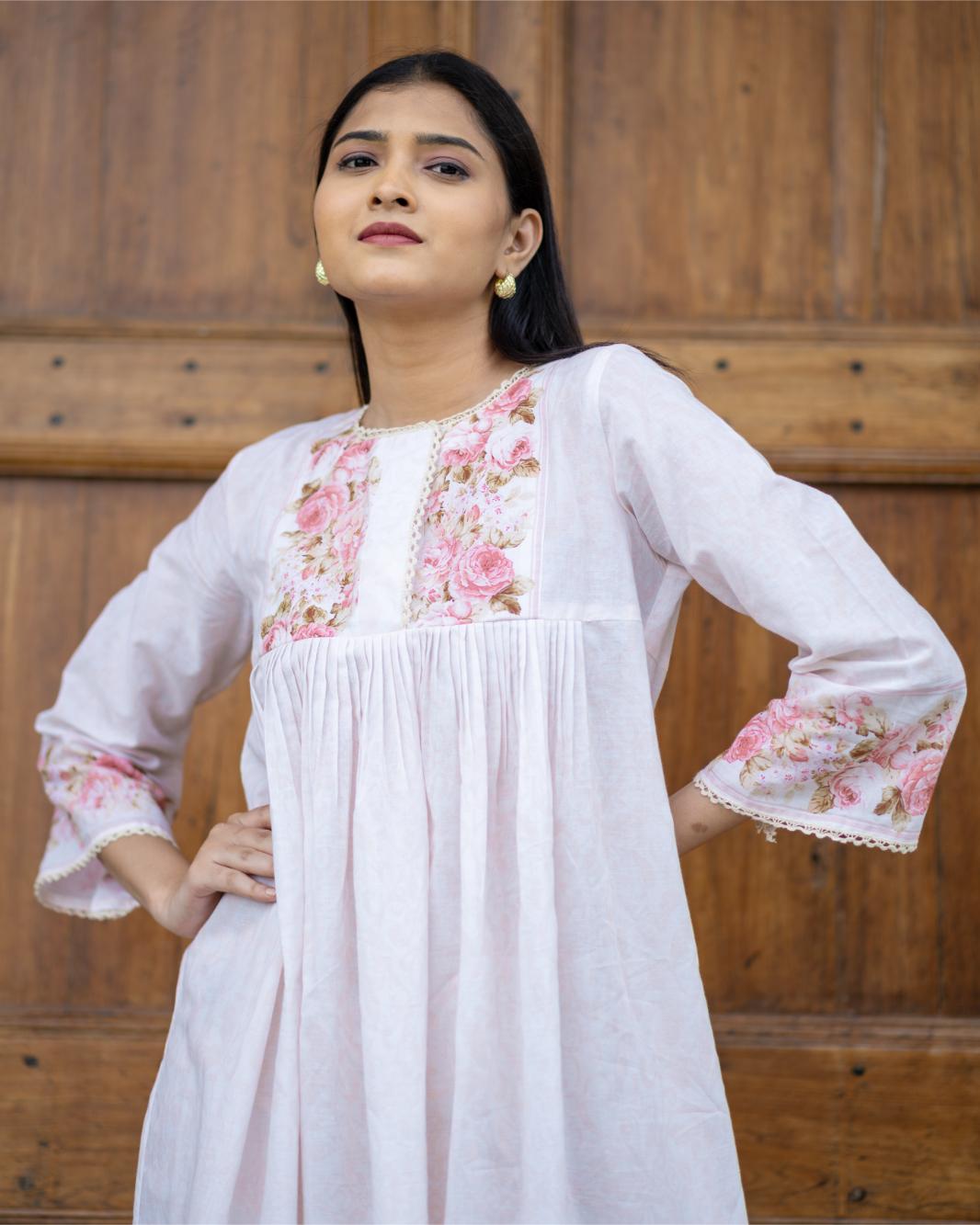 Frosted Roses Kurta Set