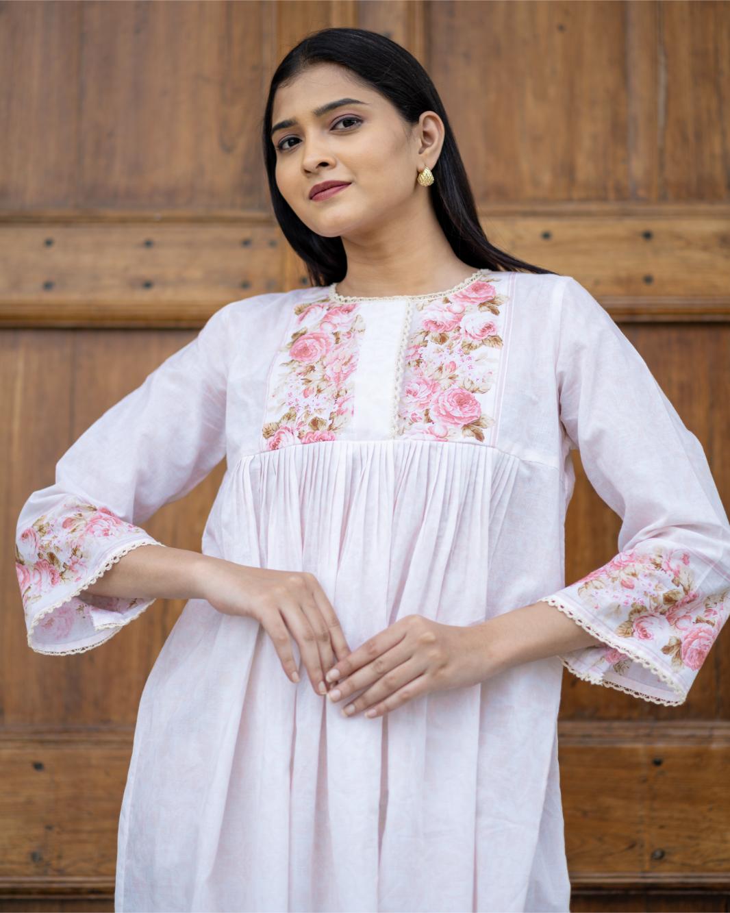 Frosted Roses Kurta Set