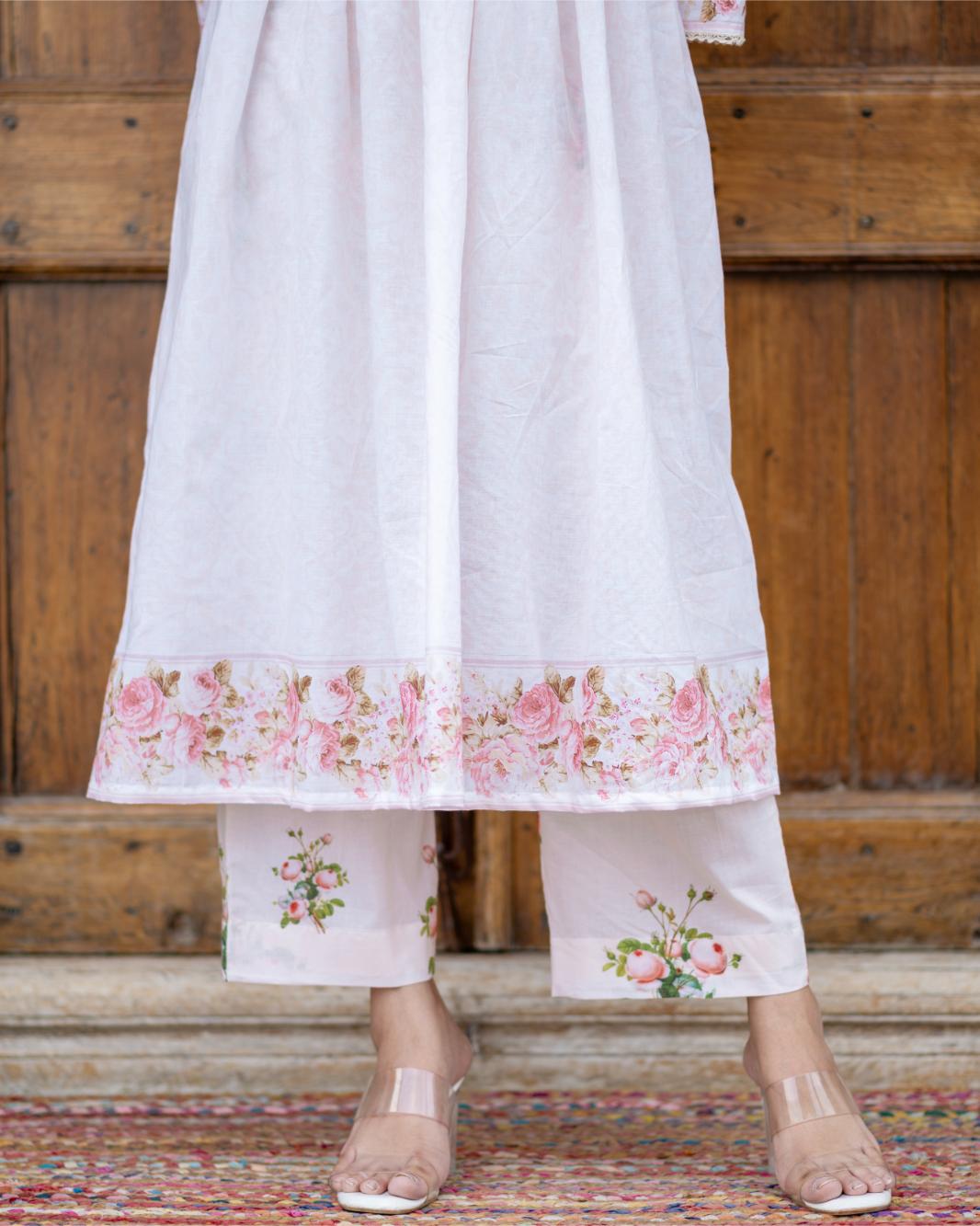 Frosted Roses Kurta Set