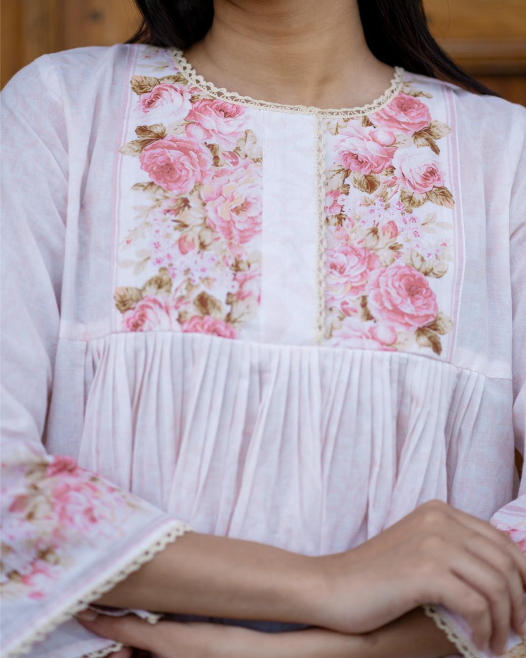 Frosted Roses Kurta Set