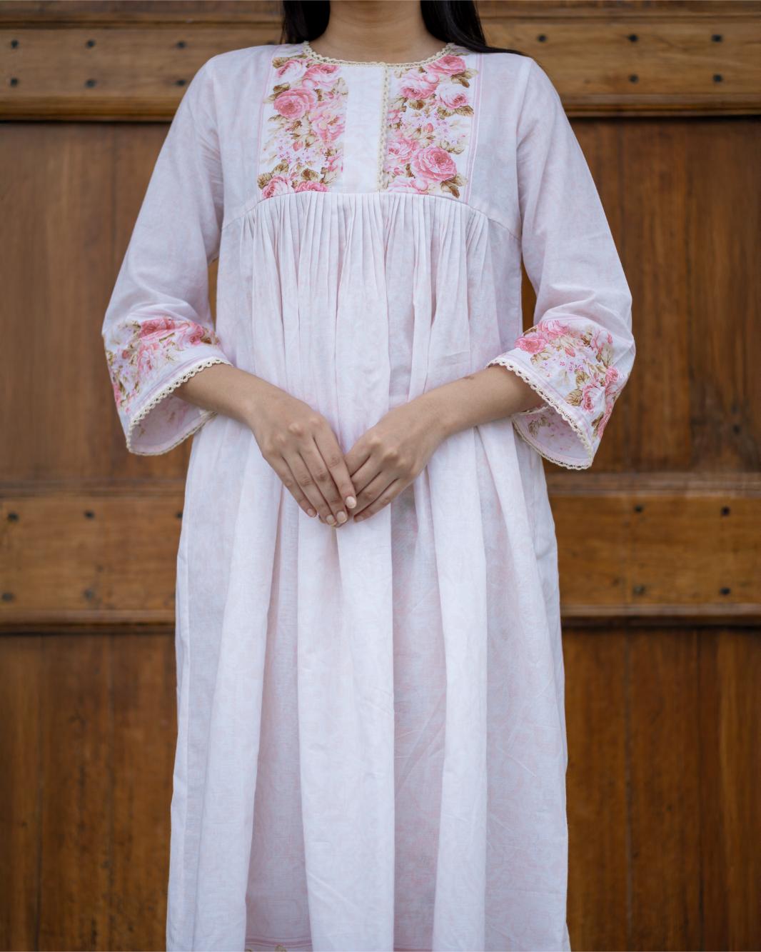 Frosted Roses Kurta Set