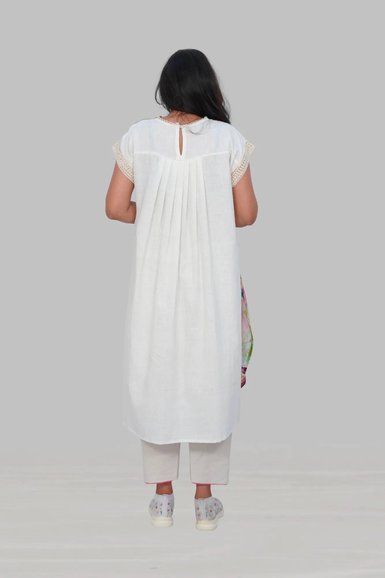 Japanese floral long kurta