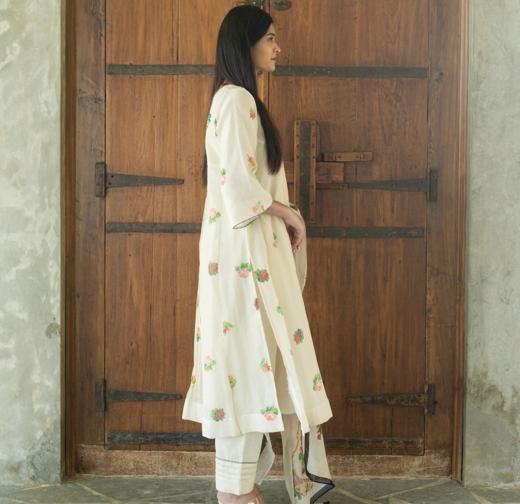 Ivory Blossom Kurta