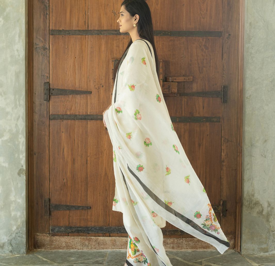 Ivory Blossom Kurta