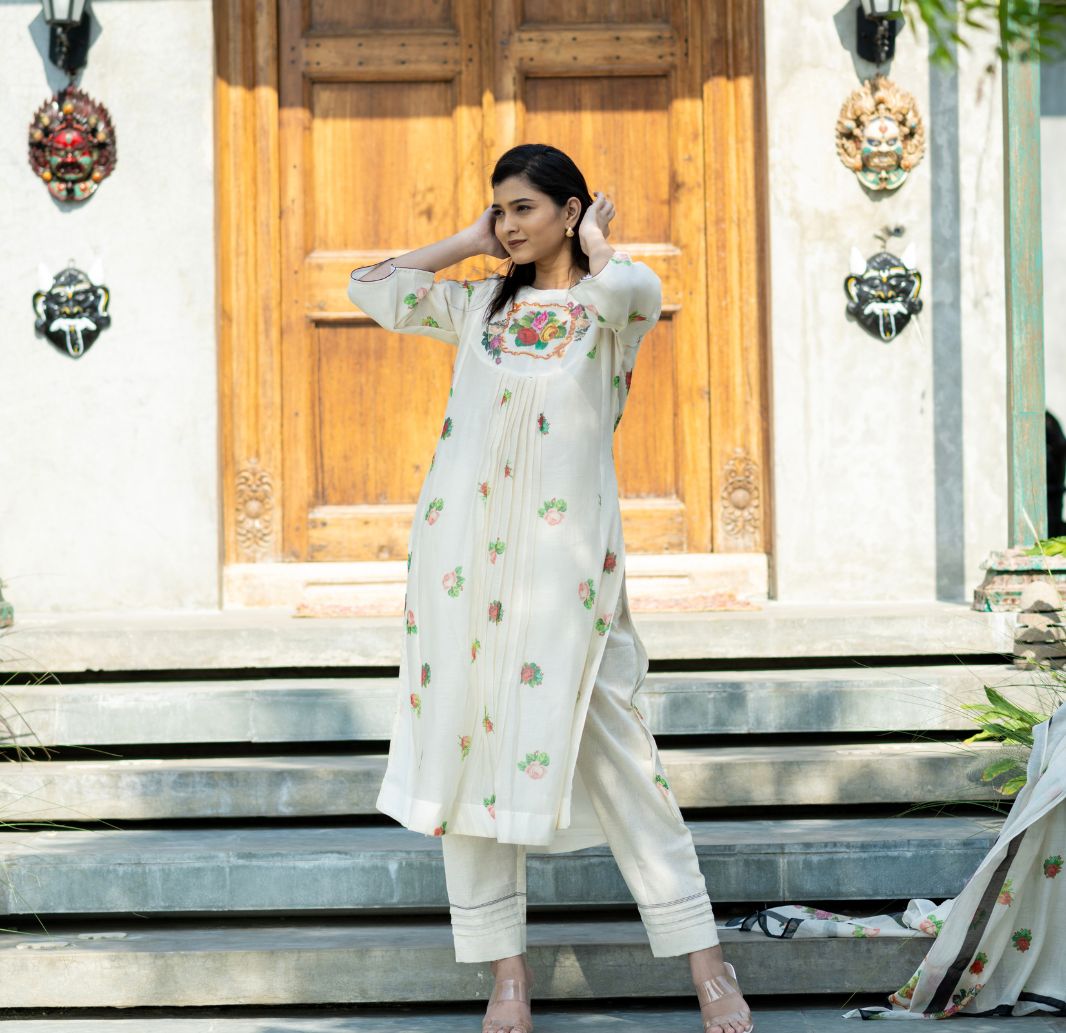 Ivory Blossom Kurta