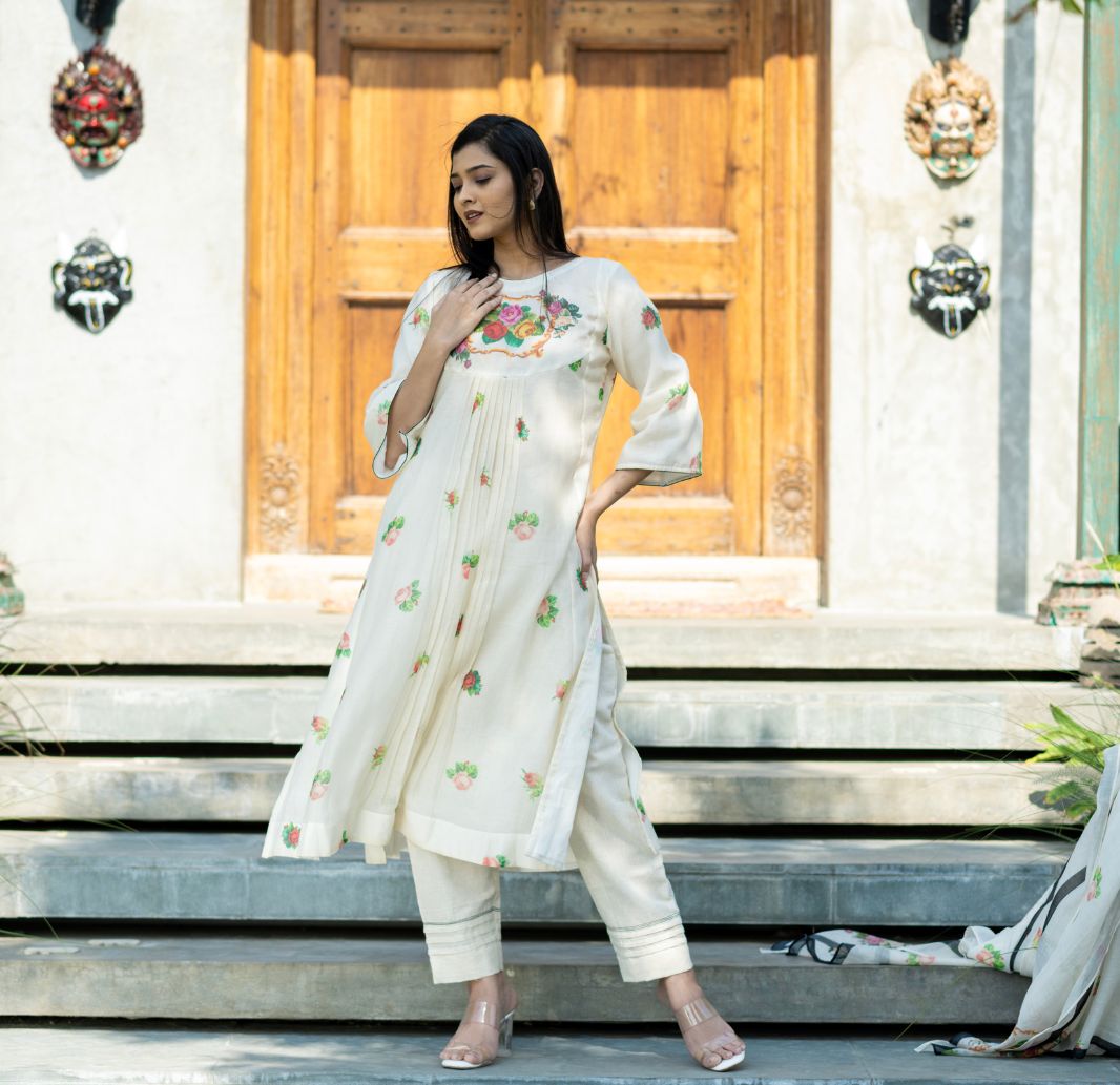 Ivory Blossom Kurta