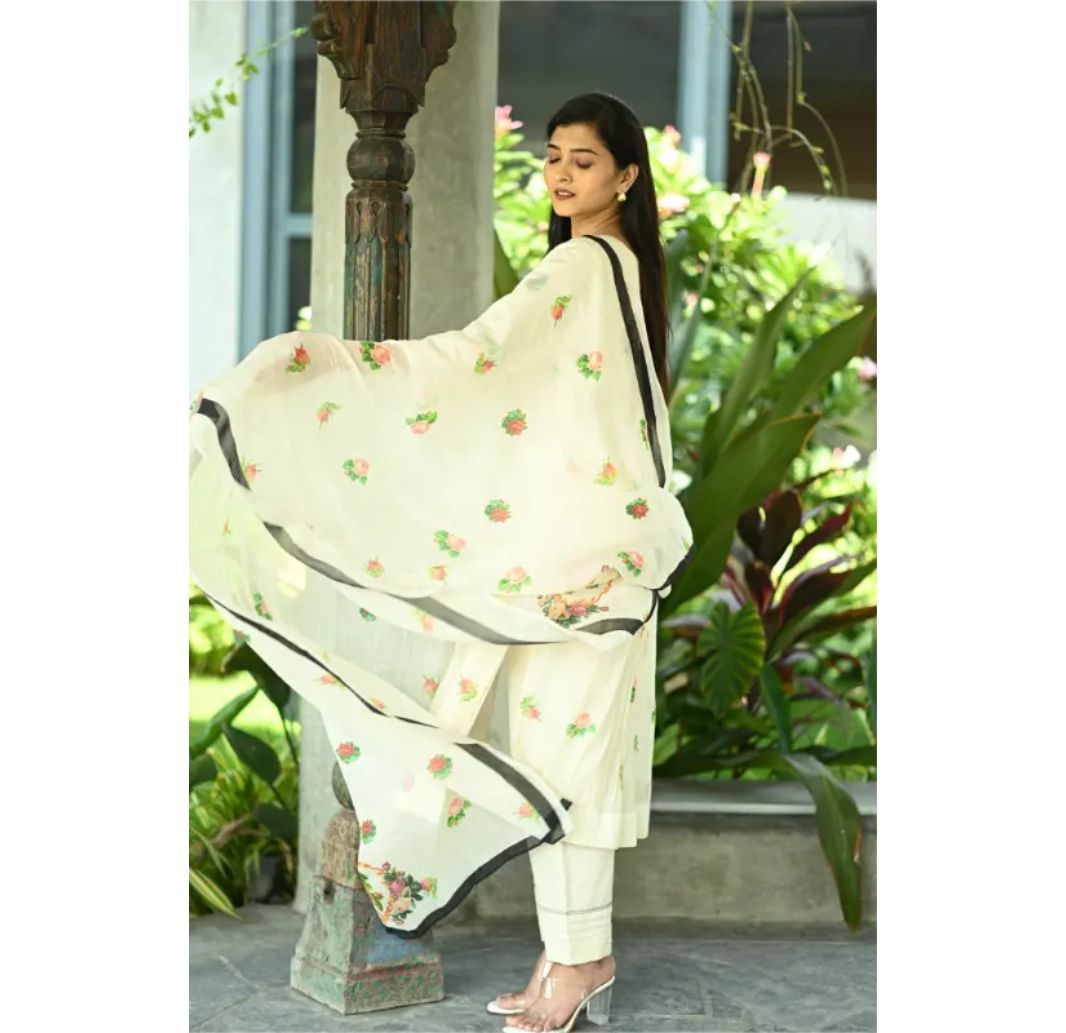 Ivory Blossom Kurta