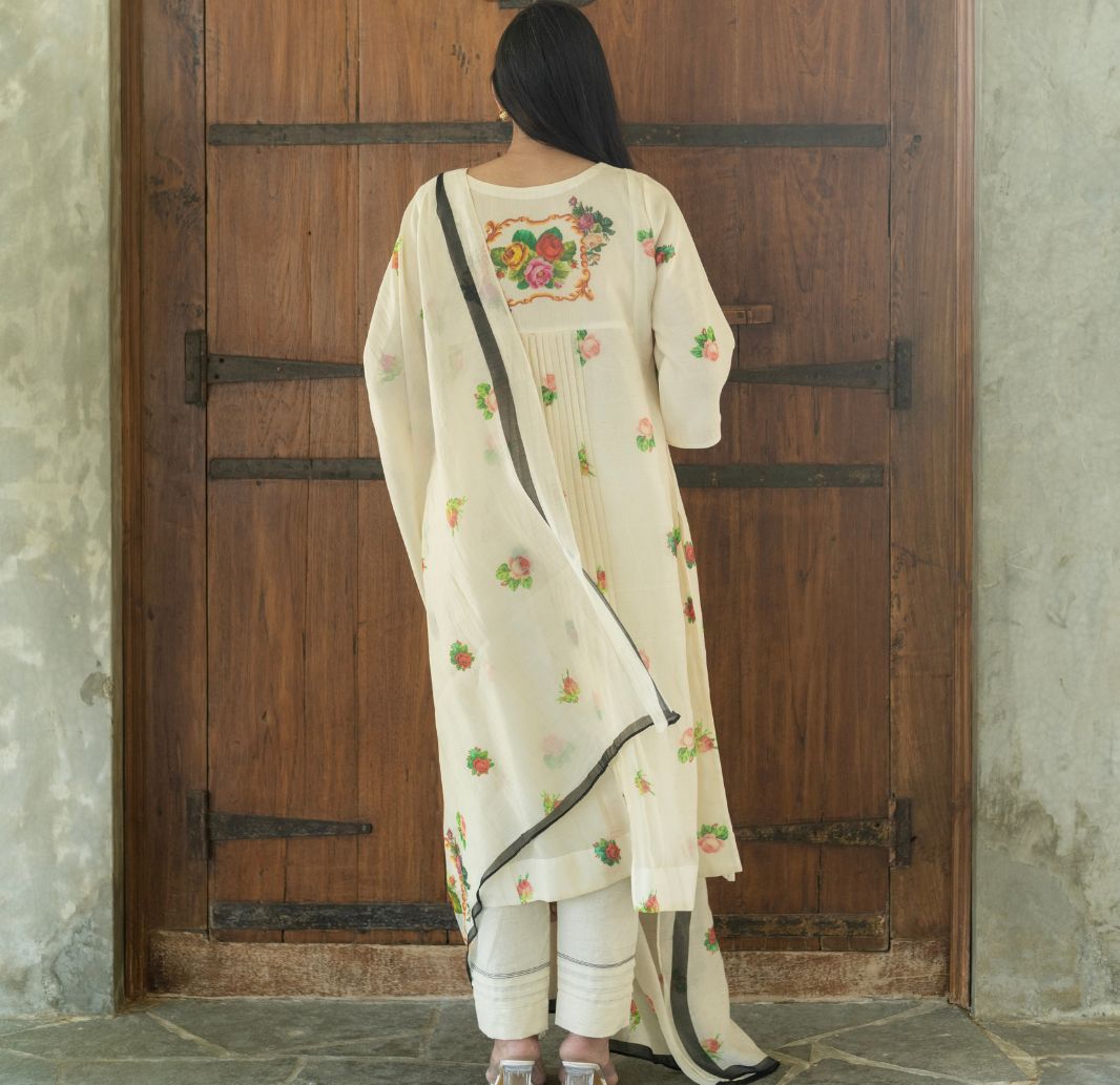 Ivory Blossom Kurta