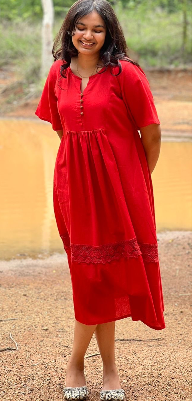 Classic Red dress.