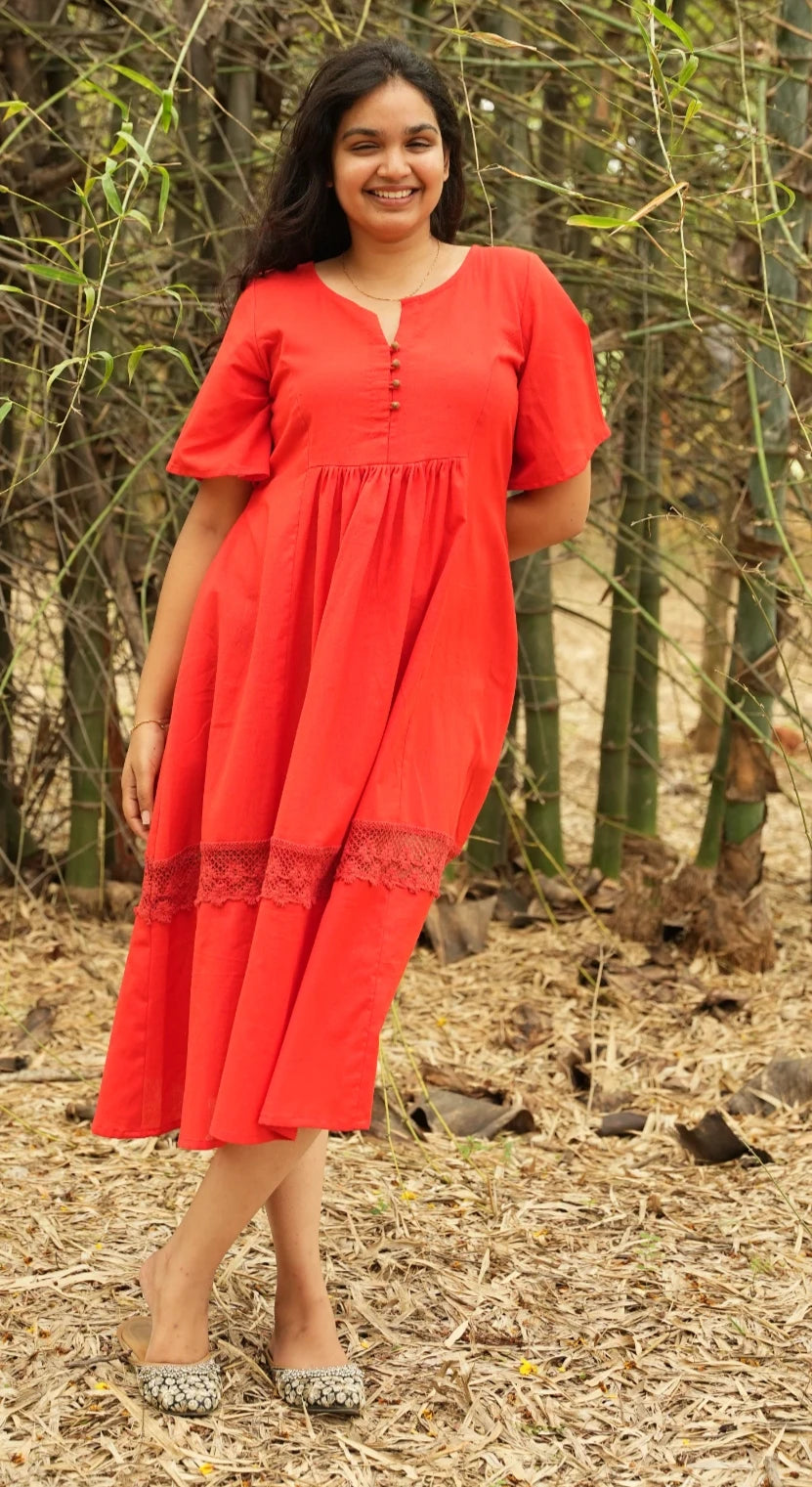 Classic Red dress.