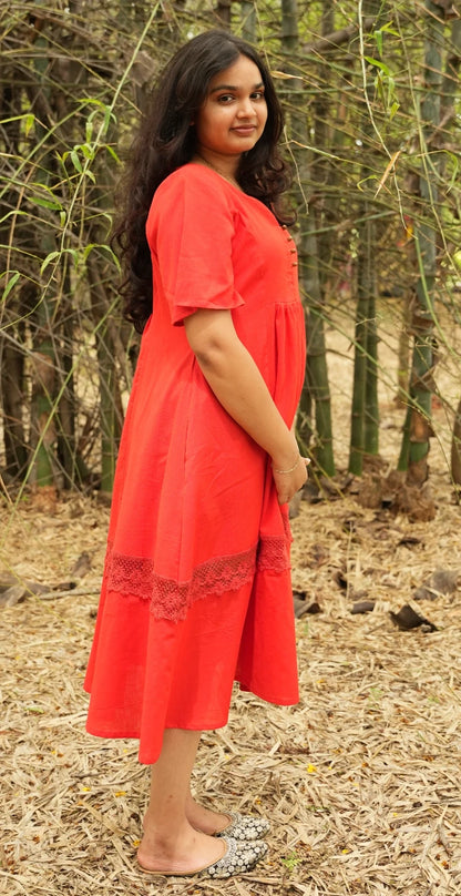 Classic Red dress.