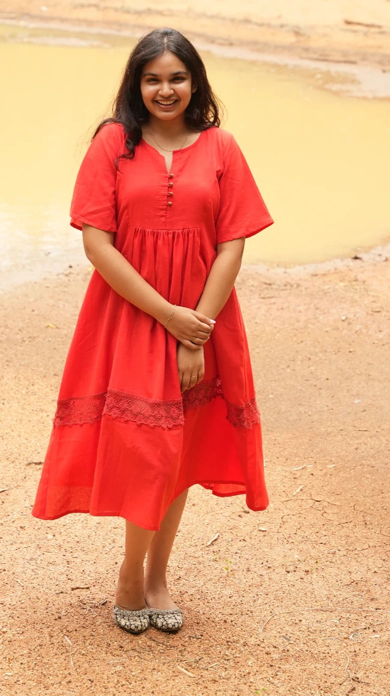 Classic Red dress.