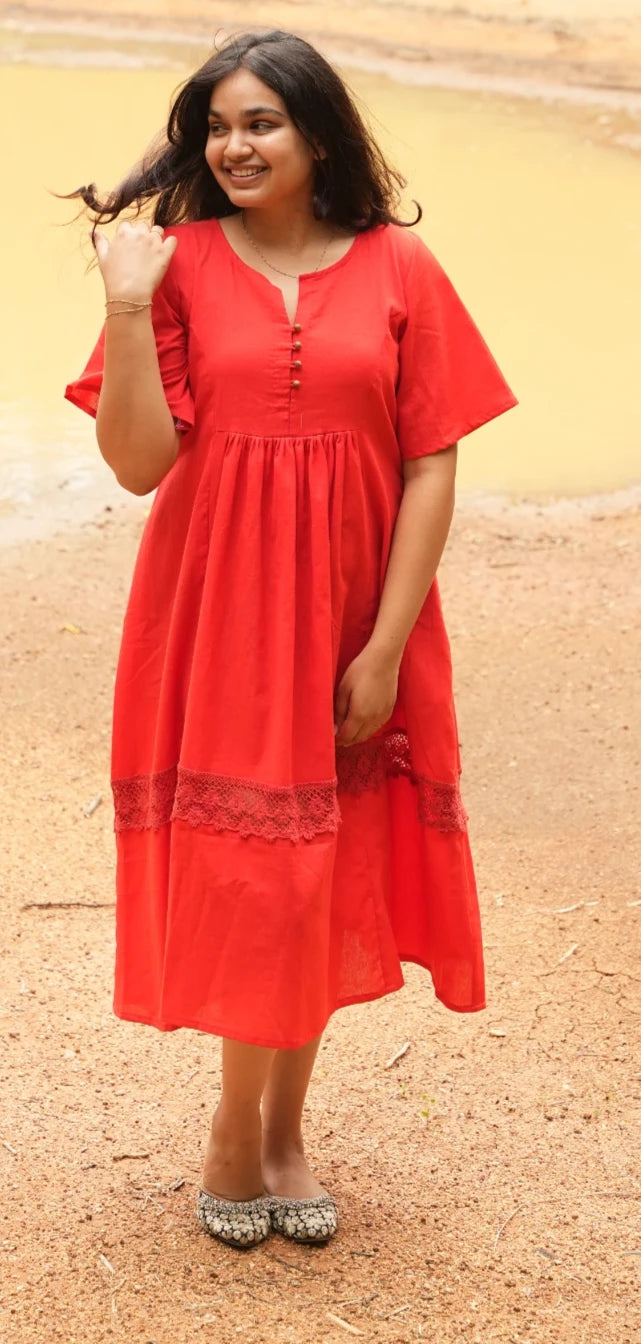 Classic Red dress.