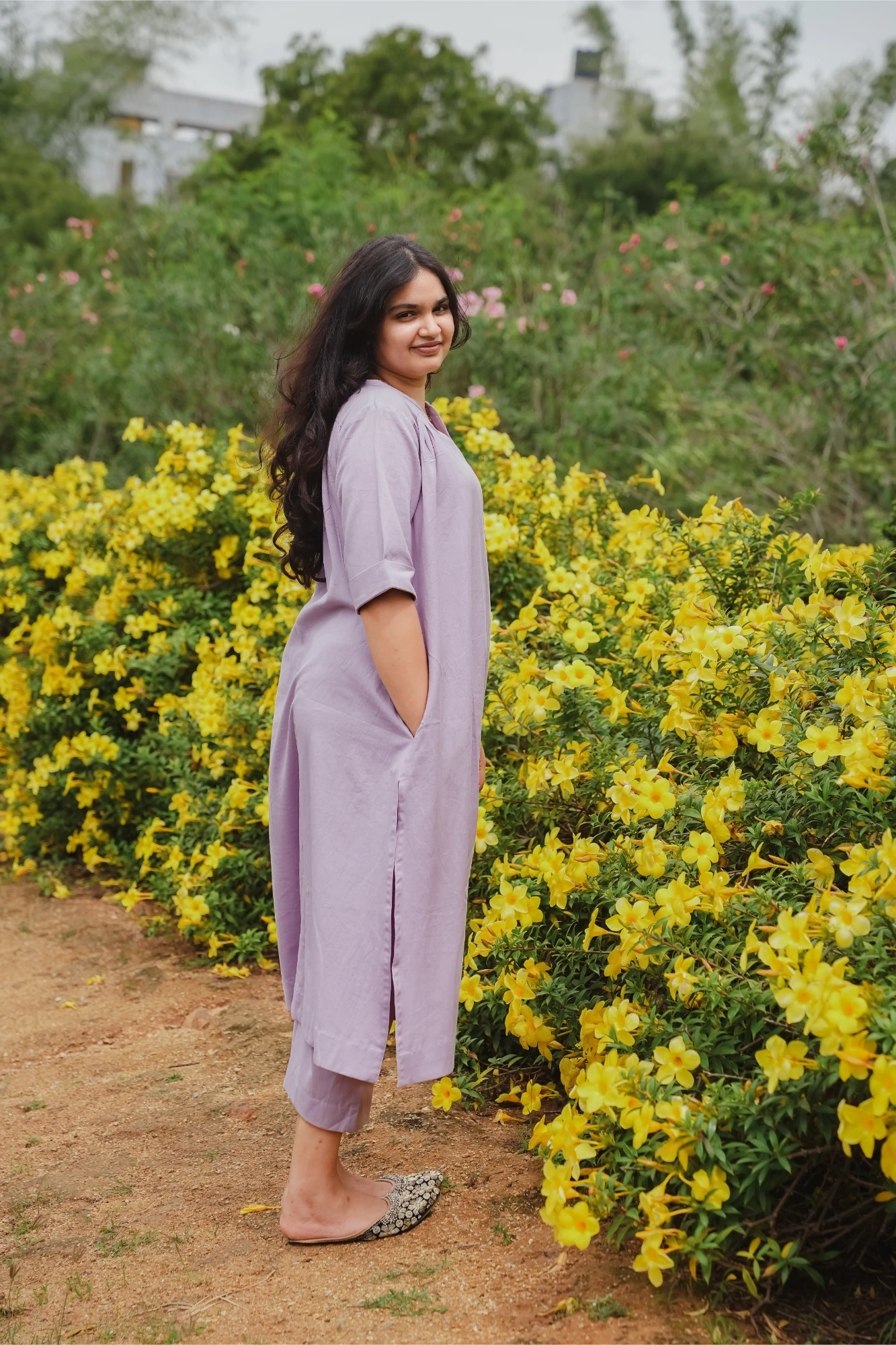 Lilac Breeze Kurta Set (co-ord)