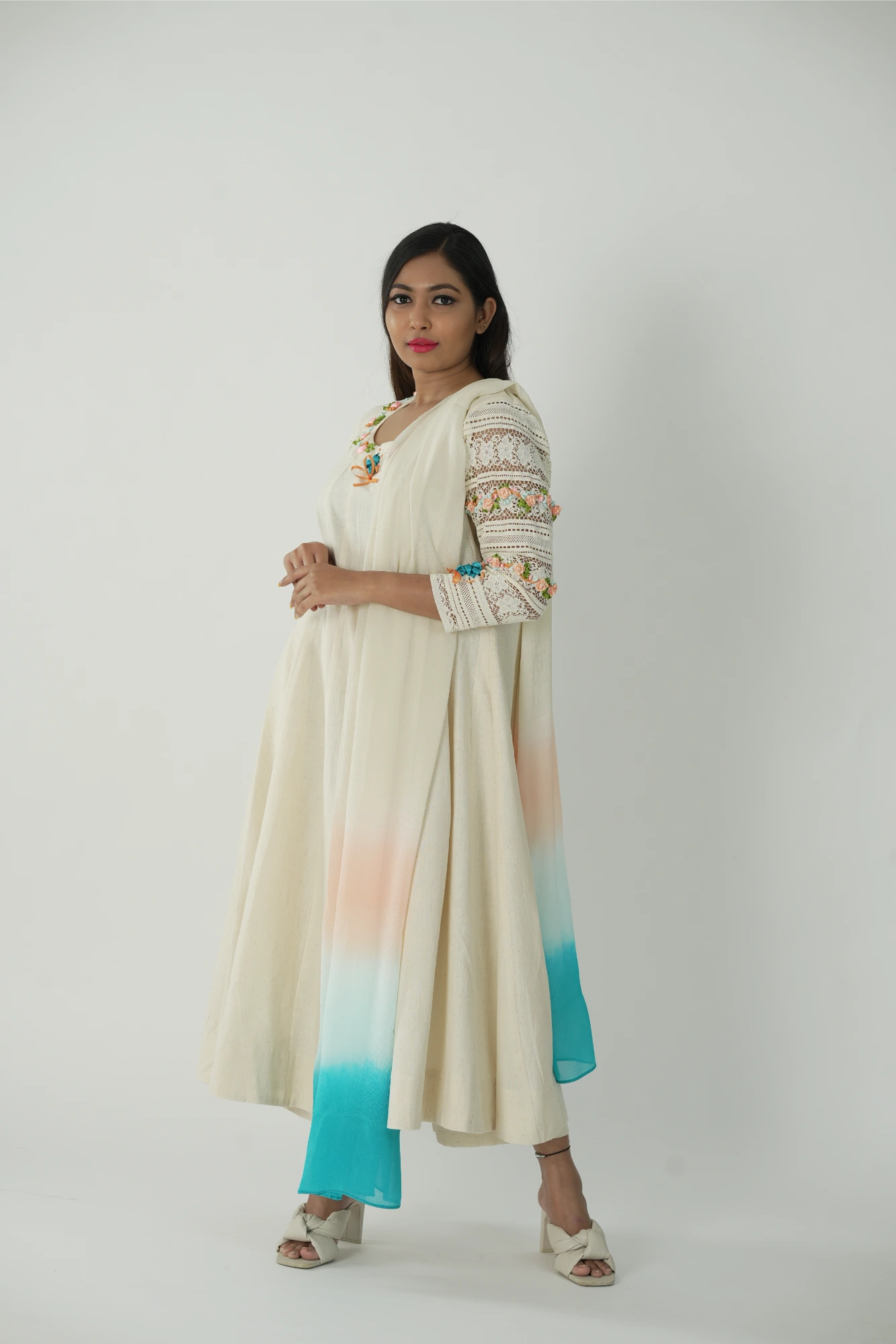 ombre dupatta