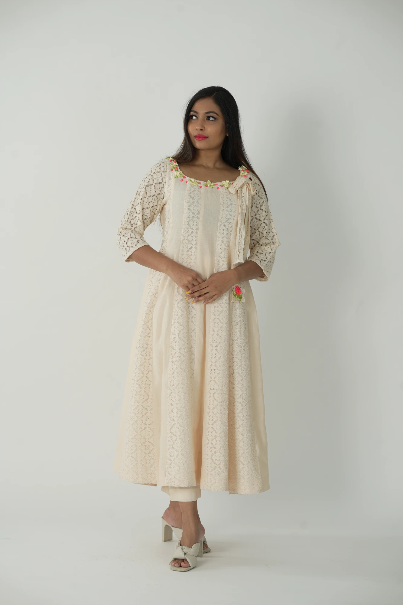 peachy candy kurta