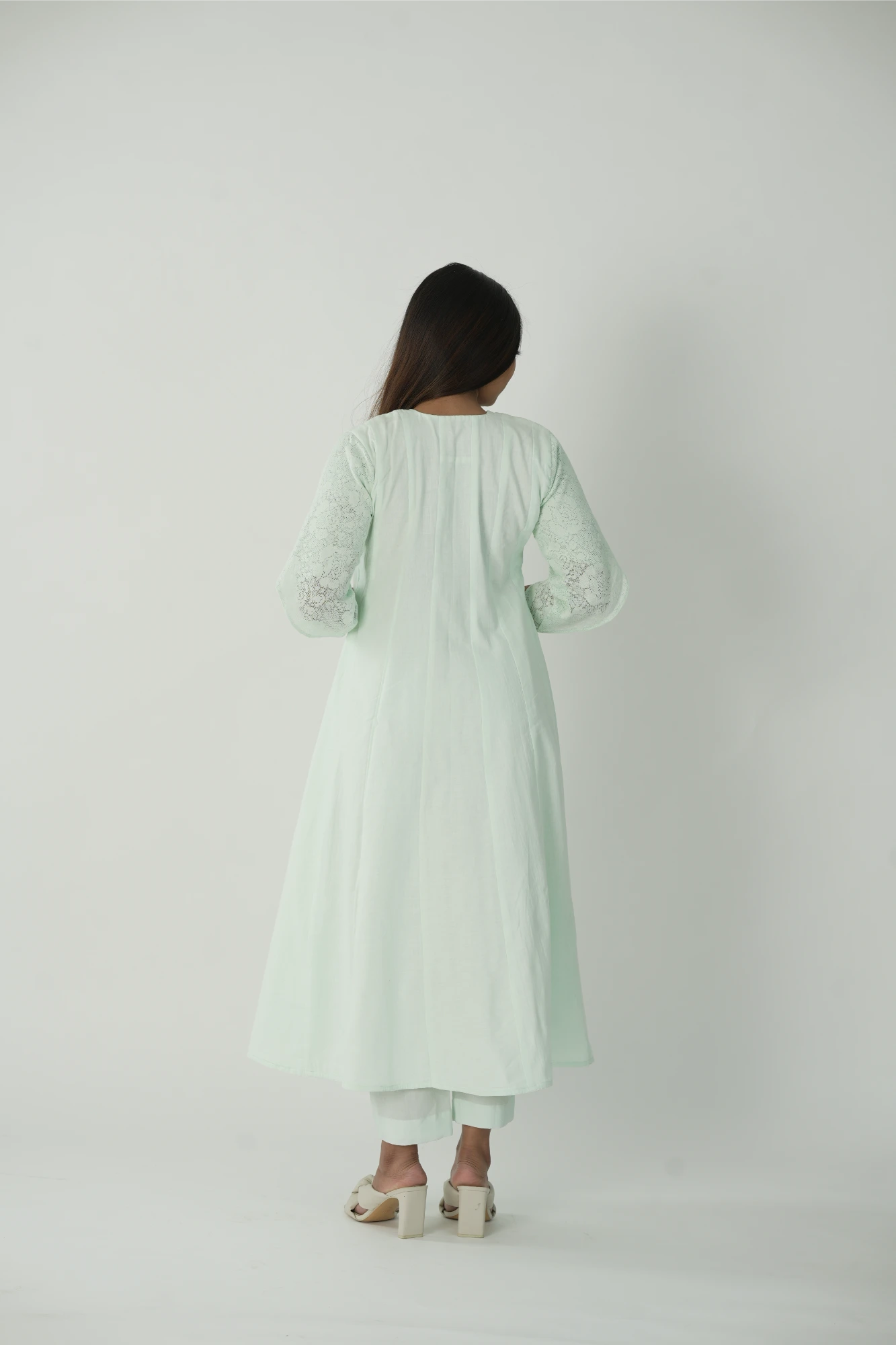 Pastel green kurta