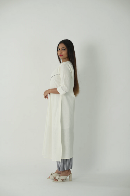 swan white kurta