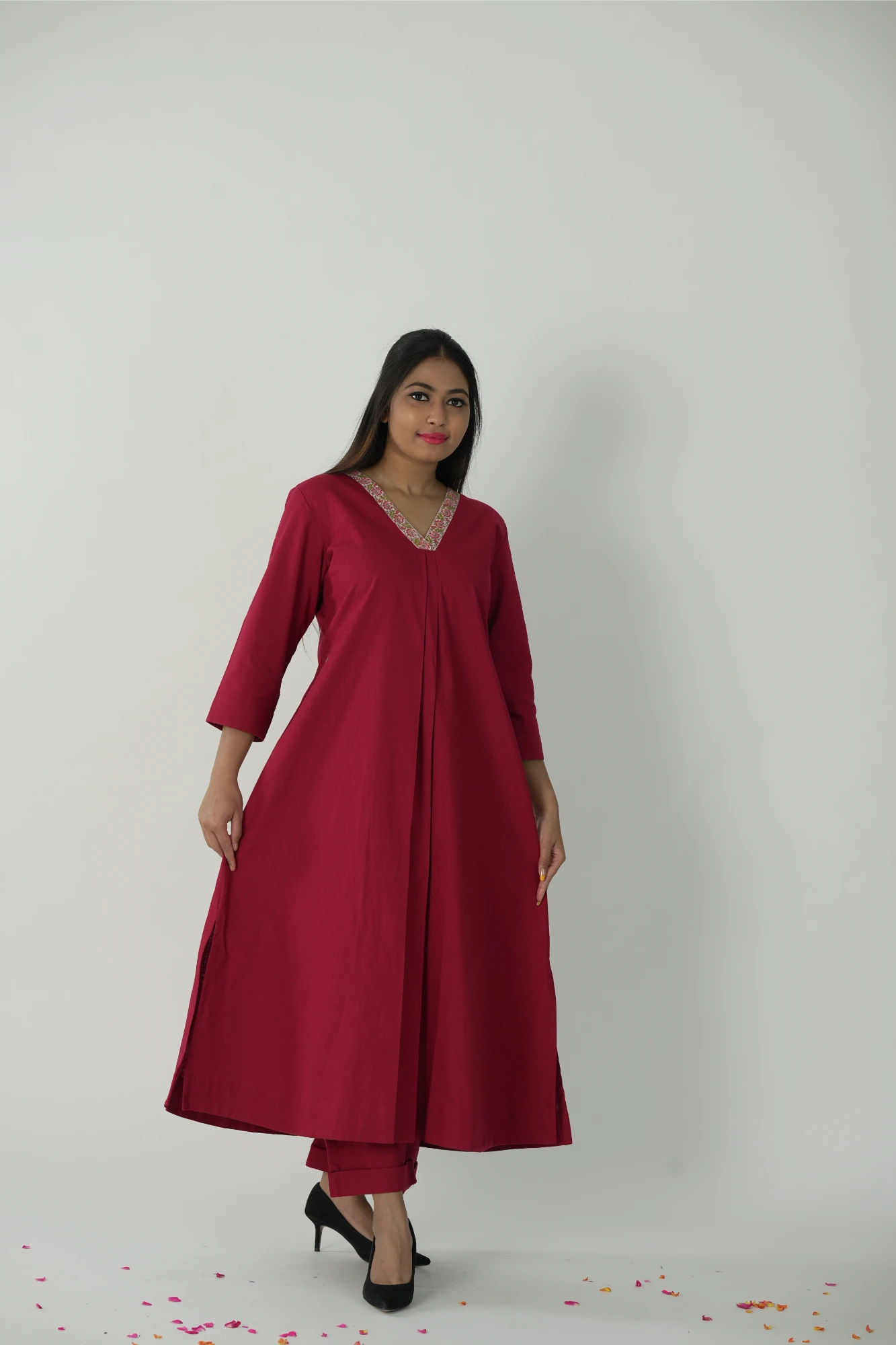 Red kurta set (co-ord set)