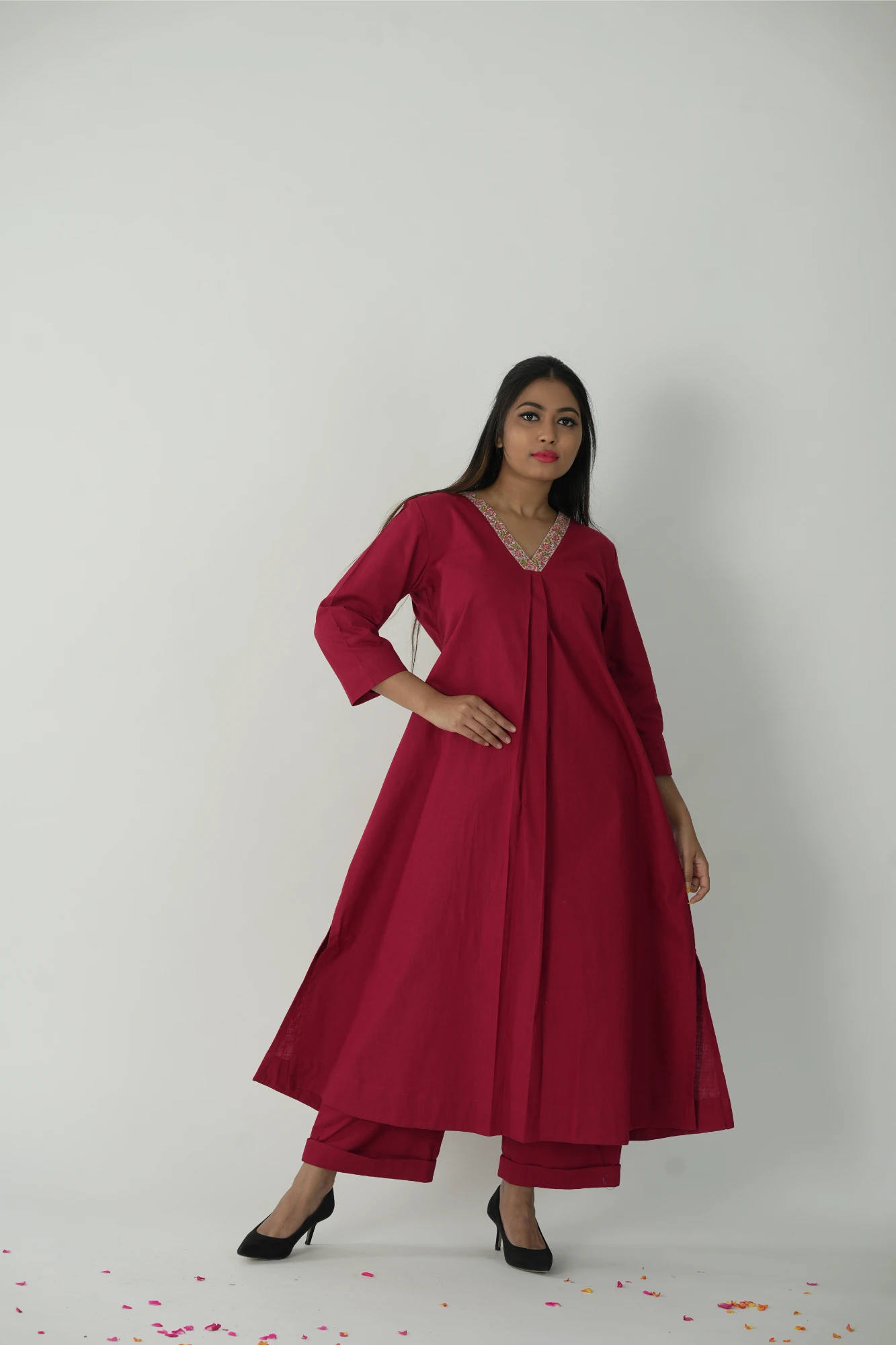 Red kurta set (co-ord set)