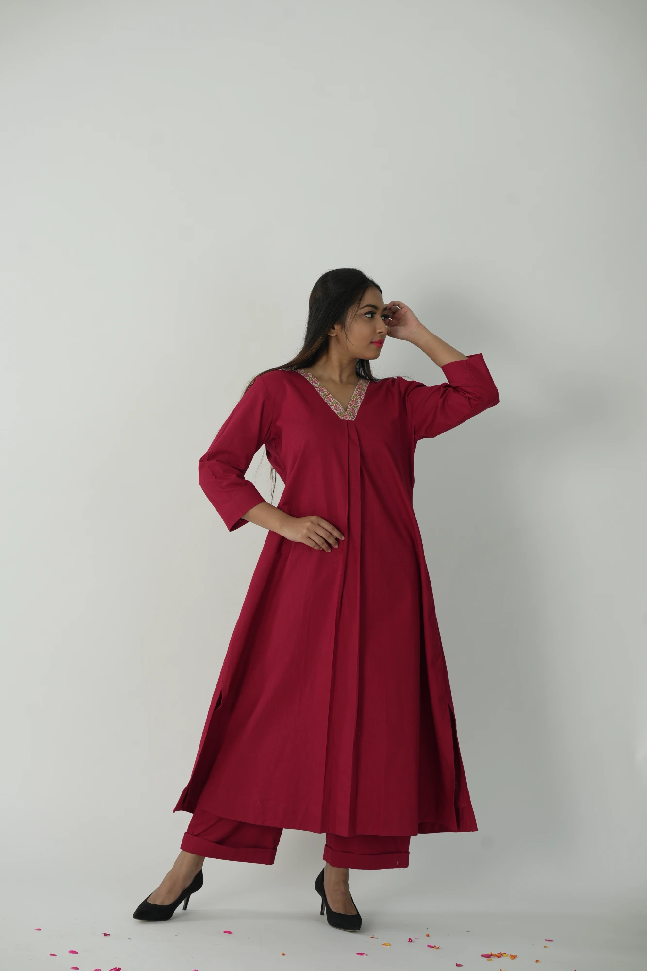 Red kurta set (co-ord set)