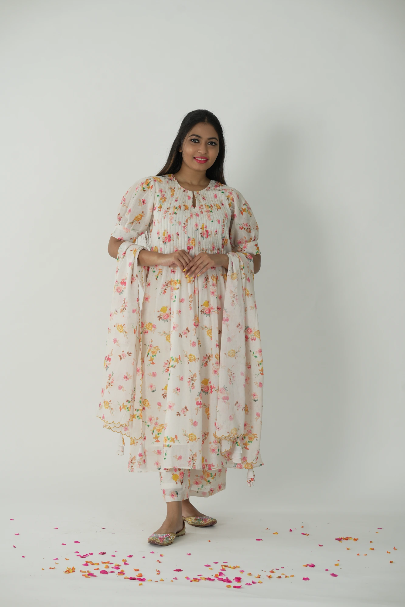 Dreamy bloom kurta set (co-ord set)