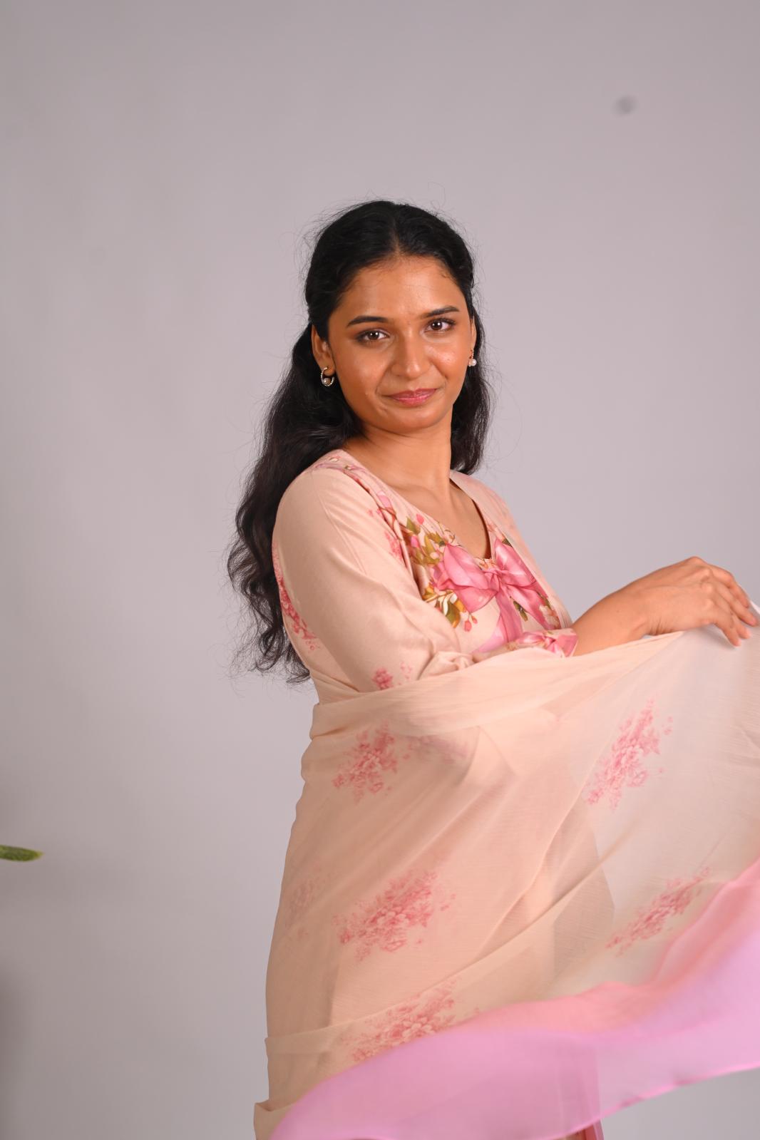 Clementine Whispers  Dupatta