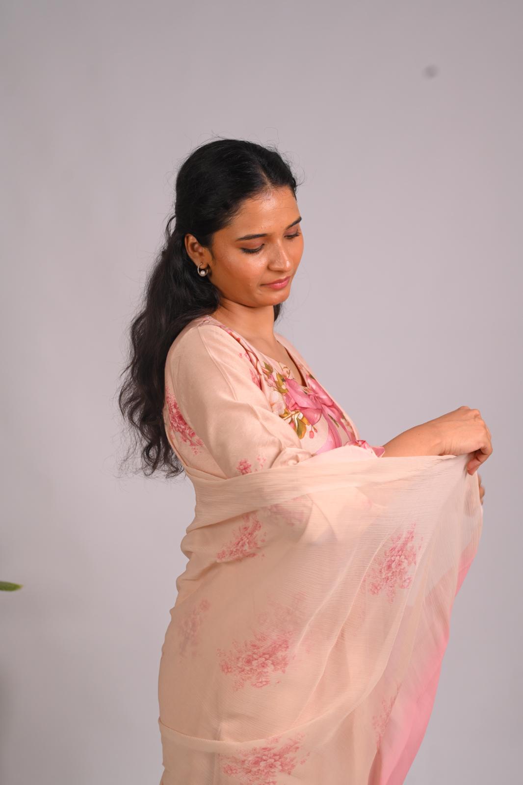 Clementine Whispers  Dupatta