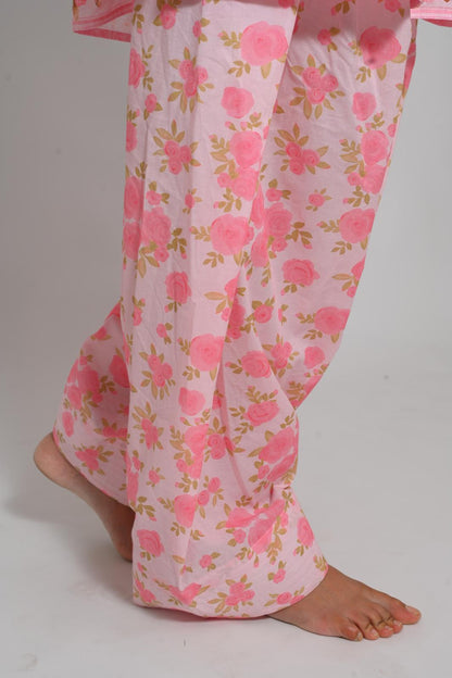 Blush Bouquet short top with Farshi Salwar