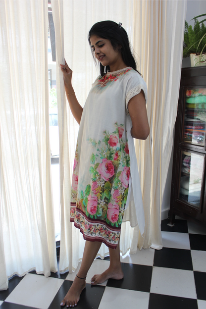 Japanese floral long kurta