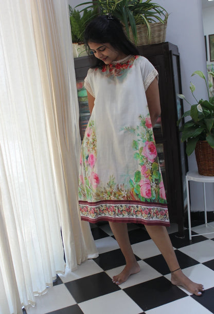 Japanese floral long kurta