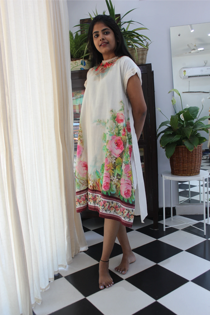 Japanese floral long kurta