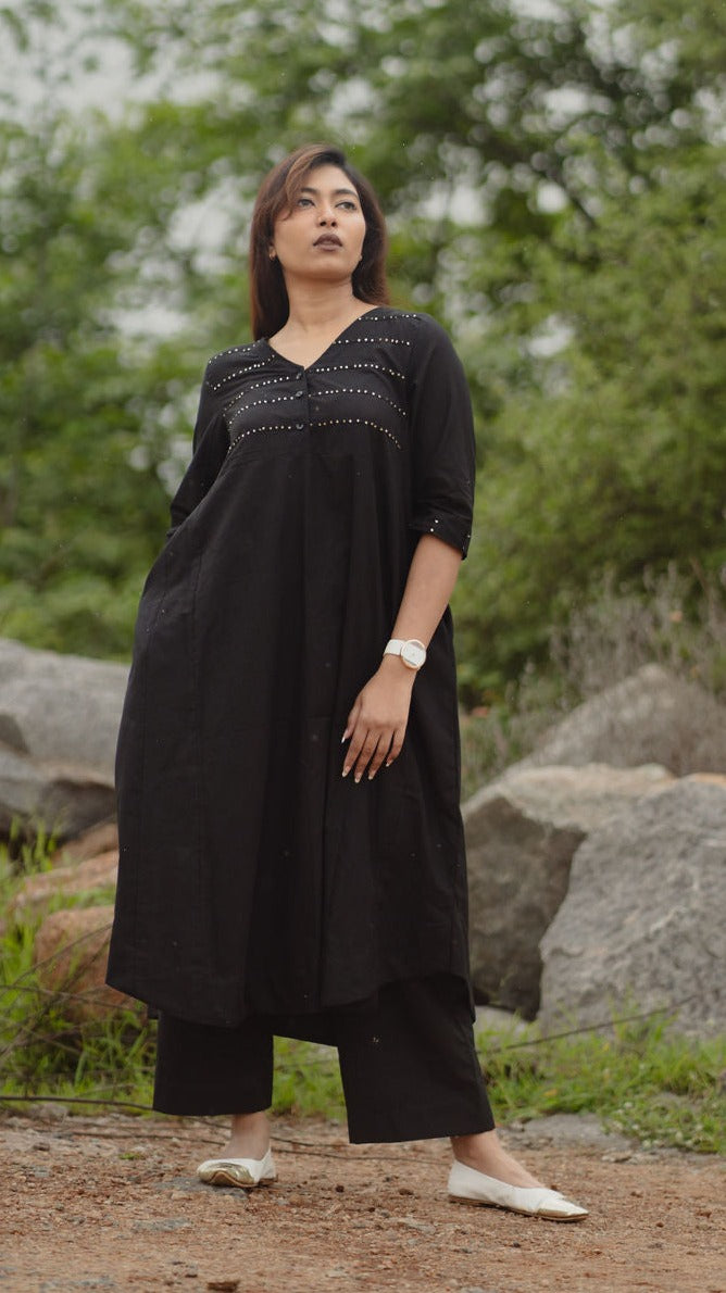 Black kurta set ( co ord)